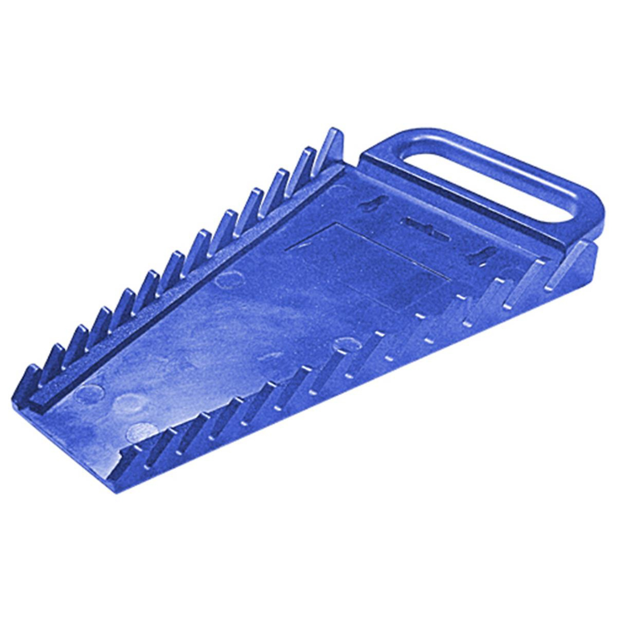 Mechanic's Time Savers Wrench Holder — 12-Piece, High-Impact Plastic, Fuel and Solvent Resistant, Blue, Model# MTSWH12B